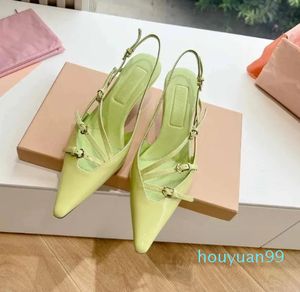 Sandales été décontracté mode bout pointu chaussures femmes concis en cuir véritable Chaussure Femme taille