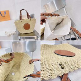 SandBeach Summer tissage Totes Simple Atmosphère Femmes Vacances Nouveau style Sacs à provisions Haut-capacité Joker sac à main