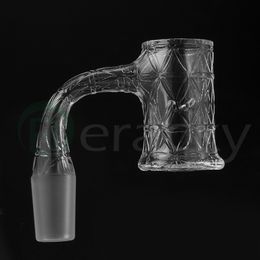 Spinner automatique sablé Evan Shore Quartz Banger Smoke Full Weld Nials à bord biseauté pour les conduites d'eau Dab Rigs