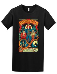 Sanderson Sisters Classic Retro Hocus Pocus Halloween -film Geïnspireerd t -shirt Cartoon T -shirt Men unisex nieuwe mode tshirt3628923