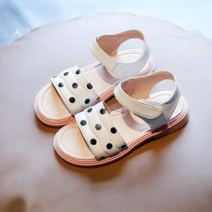 Sandles nieuwe polka dot kleine baby prinses zacht bodem niet-slip sandalen peuter meisje schoenen 0202