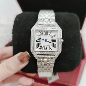 Sandos montre pour femme quartz diamant cadran boîtier en acier inoxydable importé mouvement à quartz