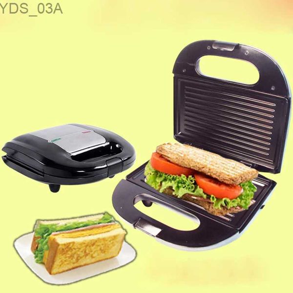 Sandwicheras DMWD Máquina de arena para el hogar Pequeño DIY Crepe Pancake Desayuno Waffle Maker Parrilla eléctrica Acero inoxidable 220V 240227