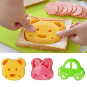 Sandwich schimmelbeer auto konijn gevormd brood schimmel cake koekje embossing apparaat korst koekje snijder bakken gebakgereedschap rra