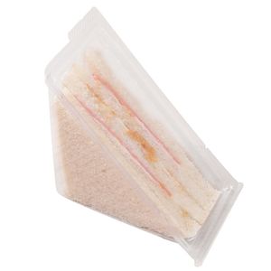 Cajas de embalaje tipo sándwich, caja de plástico transparente para hornear pan y alimentos