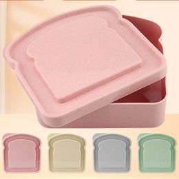 Caja de almacenamiento de sándwich, caja de almuerzo de silicona, caja de almacenamiento de alimentos, caja de almuerzo reutilizable para microondas, contenedor de almacenamiento de alimentos, desayuno escolar