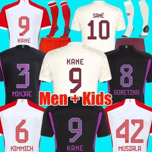 SANE MuLLER voetbalshirt heren kindertenues MANE 23/24 Neuer KANE voetbalshirt GORETZKA GNABRY camisa de futebol heren kindertenue KIMMICH Bayern München uit MINJAE Jersey