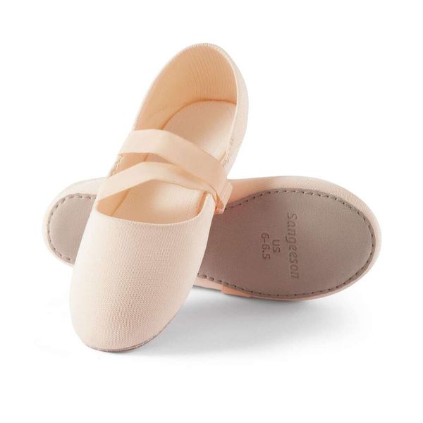Sangeeson Ballet Chaussures (cuir complet Sole Arc Support respirant) Chaussures de danse pour femmes de yoga pour hommes adaptés aux débutants