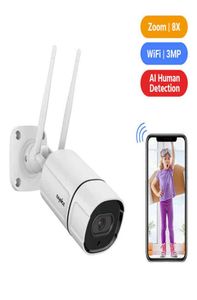 Sannce waterdichte 3MP IP -camera HD WiFi Wireless Surveillance Bullet Camara Outdoor Ir Cut Night Vision Home Beveiliging Camara AA2209584496