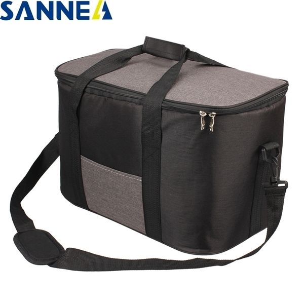 SANNE 34L gran capacidad impermeable bolsa de almuerzo para la marca de alimentos enfriador térmico aislado portátil Tote Picnic Y200429