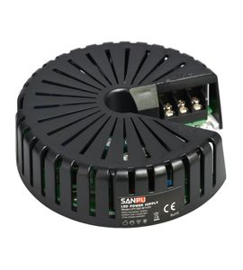 SANPU Ultra dunne voeding 12V 24V 150W ACDC verlichting Transformator LED -stuurprogramma aluminiumronde voor LEDS Strips Lights7517812