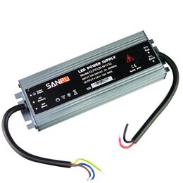 SANPU – alimentation électrique Ultra fine, étanche IP67, 12V, 24V, 60W, 100W, 120W, transformateur d'éclairage AC-DC, pilote LED en aluminium pour bandes LED, lumière 275m