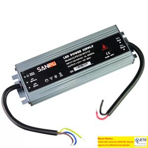 SANPU – alimentation électrique Ultra fine, étanche IP67, transformateur d'éclairage, pilote LED en aluminium pour bandes lumineuses LED