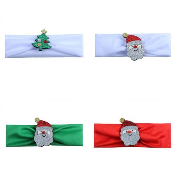 Árbol de Navidad Hairs Tie Santa Bows Merry Elastic Baby Head Band Hairbands Headwear Accesorios para el cabello Scrunchie Girl Kid 1 55ml C2