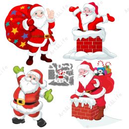 Santa Claus Christmas Dies New Metal Cuting Dies Modèle de pochoir Scrapbooking Cartes papier Card Coup Coup Die Calages