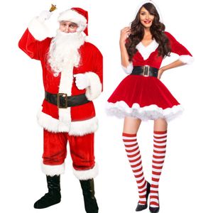 Costume de cosplay du Père Noël pour les hommes Noël festifs