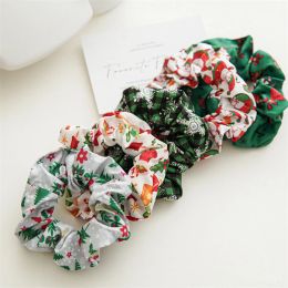 Chouchous pour cheveux du père noël, bande élastique en caoutchouc, accessoires pour cheveux de Festival, cadeau de noël, bandeau Simple à faire soi-même