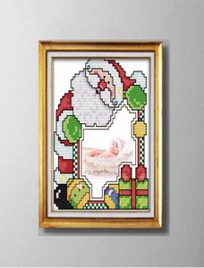 SANTA CLAUS po frame mooie cartoon schilderij geteld gedrukt op canvas DMC 14CT 11CT Kruissteek Handwerkset Borduurkit9641055