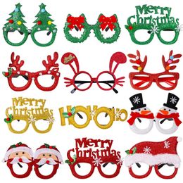 Santa Claus Tree Christmas Glasses Xmas -bril Foto Prop Party Decorations Supplies 40 ontwerpen Optioneel