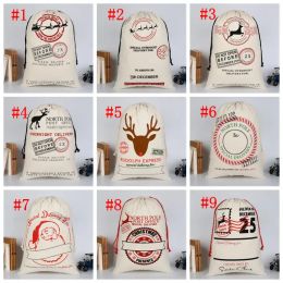 Santa Sacks Monogrammable Christmas Gift Bags SantaSack Tasje met trekkoord Santa Claus Hert 33 ontwerpen Bulk op voorraad M43 ZZ