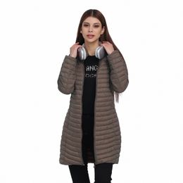 Santelon Vrouwen Winter Lg er Jas Afneembare Kap Lichtgewicht Jas Onzichtbare Rits Casual Jas Draagbare Uitloper Met Zak X50d #