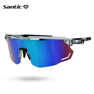 Santic lunettes de cyclisme Sports de plein air lunettes de soleil hommes lunettes pour femme Sport polarisé Protection routière 240314