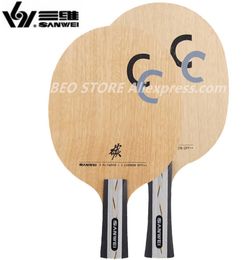 SANWEI CC lame de tennis de Table 5 wood2 carbone hors entraînement sans boîte raquette de ping-pong batte paddle tenis de mesa 2204021280943