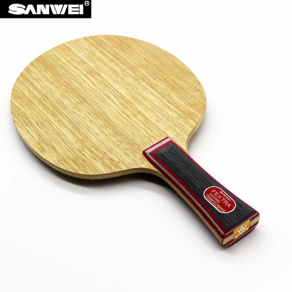 Sanwei Fextra 7 (Nordic VII) avec la lame de tennis de table professionnelle bleu Palio AK47 avec des caoutchoucs Racket fini de qualité