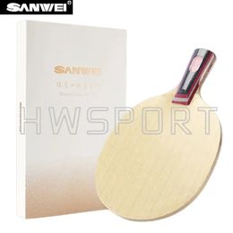 SANWEI Fextra 7 hojas de tenis de mesa capas de madera ofensiva Ping Pong caja Original embalaje 240122