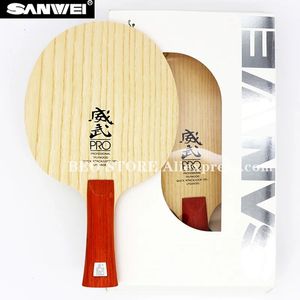SANWEI V5 PRO Hoja de tenis de mesa profesional 7 contrachapado bucle de ataque rápido APAGADO raqueta de ping pong paleta de murciélago 240122