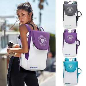 Sanxdi Tennis Racket Backpack Pure Wimbledon Co-branding Tennis Padel Squash Badminton Racket Bags Raquete Sacs 240507