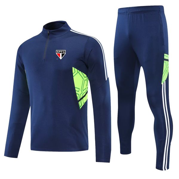 Sao Paulo FC Survêtements pour hommes enfants Loisirs de plein air sport costume d'entraînement jogging sport costume à manches longues