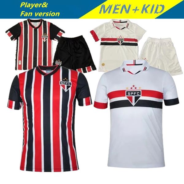 Sao Paulo FC Jerseys de fútbol 2024/25 James Galoppo Rafinha Pato Luciano Camisas para hombre Llameri Lucas Arboleda David 2025 Pablo Maia Fútbol Uniforme para niños Kit