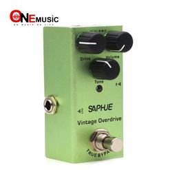 SAPHUE guitare électrique Vintage OverdriveVolumeTone bouton effet pédale Mini Type unique DC 9V True Bypass7401498