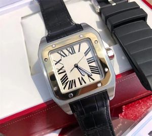 Saffier bril luxe horloges santo vierkante designer horloge 39mm 35mm waterdicht orologio roestvrijstalen naaldgesp polshorloge dames nieuwigheid xb08 B23