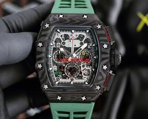 Saffier geïmporteerd multifunctioneel quartz uurwerk glow-in-the-dark top rubberen band top luxe merk high-end horloge