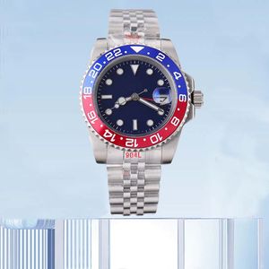 Sapphire Luminous Watch Montre de Luxe met doosgroen met doos mannen kijken 41 mm mechanisch automatisch horloge keramische ringbeweging horloges polshorloge waterdicht 30m