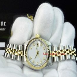 Sapphire Luxury Watch 18kt Gold 26 31 36 41 mm Mens White Diamond 79173 Automáticos Damas Mujeres Votriz de pareja 231U