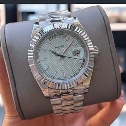 Saffier herenhorloge aaa mechanisch designer horloges van hoge kwaliteit klassiek vrijetijdsgezicht met diamant montre de luxe waterdichte horloges horloge met zwarte wijzerplaat met doos