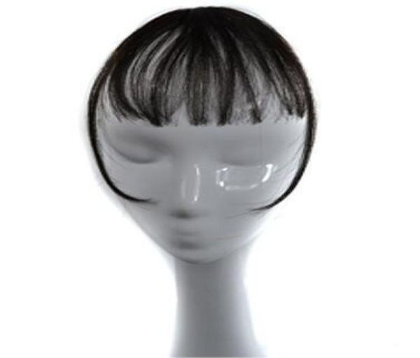 Sara femme filles pince en Shuangbin cheveux Bang 100 pince à cheveux humains en frange avant Bang Extension pince en morceau de cheveux 314CM9913222