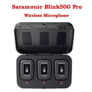 Saramonic Blink500 Pro Blink 500 Ultracompact 2.4G Hz Double-Channe Sans Fil Lavalier Microphone Revers DSLR caméra smartphones