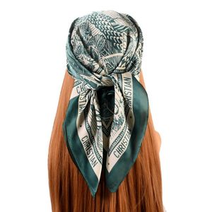 Sarongs 2022 mode geïmiteerde zijden sjaal dames buitenafdruk luxe nek haar decoreren hoofdband sjaal sjaal kleine kerchief soft wrap p230403