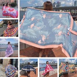 Sarongs 90x180cm Twill coton Pareo Summer Cover-Ups Rectangle Wrap Scarf Maillot de bain Bikini Cover Up Autumn Beach Sarong Mats 230619