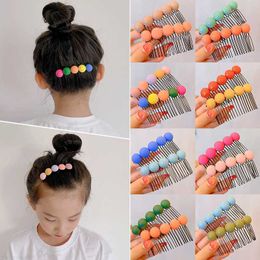 Sarongs Kleurrijke Ballen Kralen Kam Haar Sieraden Hoofddeksels Voor Meisjes Haar Borstels Haarspelden Tuck Metalen Kammen Haaraccessoires Voor kids