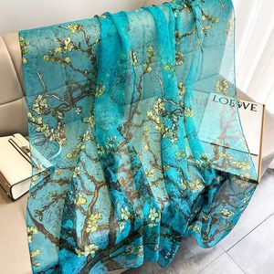 Sarongs Nieuw ontwerpmerk sjaal mode kleine gebroken bloemen bubble chiffon sjaal sjawle lente herfst wrap hijabs lady pashmina foulards bandana p230323