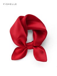 Sarongs Rode 100% natuurlijke zijden sjaal vrouwen sjaal luxe echte zijde 50*50 vierkante hijab sjaals dames lente herfst 230613