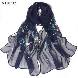 Sarongs Summer Beach Sunshine Protection Chiffon George Scarf Small Flower Dames Foulard Shawl Bandana Elegante dunne ademende 24325