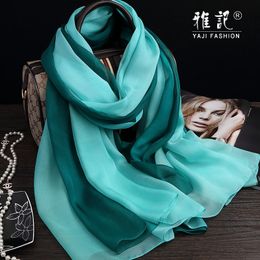 Sarongs Vrouwen 100% Pure Zijde Sjaal Merk Hangzhou Zijde Bandana Natuurlijke Zijde Vierkante Sjaals Wrap voor Dames Print Halsdoek 230613