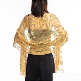 SARONGS Vestido de noche para la noche Wedding Shal Sleved Shrug Wraps Solid Party Buff Tassel Bridal Bolero Cape Mariage 230526 Drop deliv dhthv