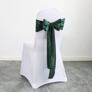 Fajas 10/50/100 Uds Silla de satén fajas silla de boda lazo nudo lazo para fiesta el evento banquete decoración de cumpleaños 231208